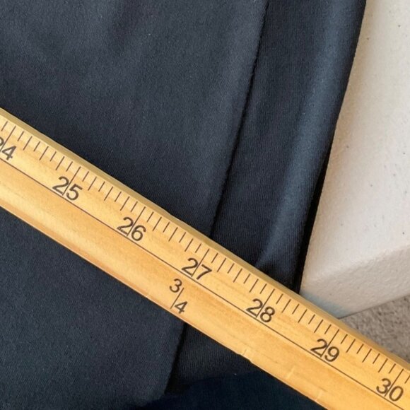 Any Wear Catherines 1X Maxi Skirt Black Asymmetrical Pull On Flowy Minimalist - Picture 8 of 9